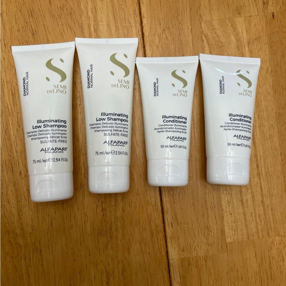 Alfaparf illuminating diamond shampoo, and conditioner
